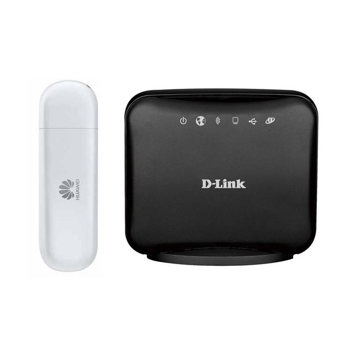 مودم 3G هوآوی مدل E303 به همراه  روتر دی لینک مدل DWR-111